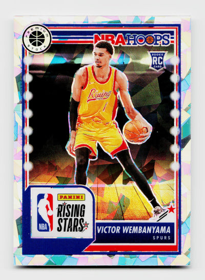 2023 NBA Hoops Premium Stock #282 Victor Wembanyama Rookie RC Ice Prizm
