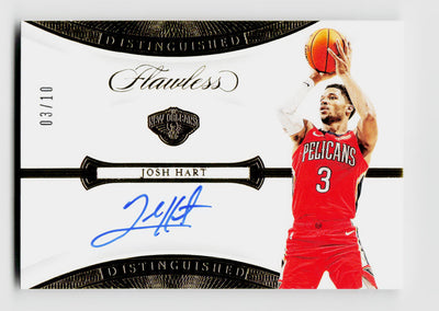 2019-20 Flawless #DA-JHT Josh Hart Distinguished Auto Gold SSP /10