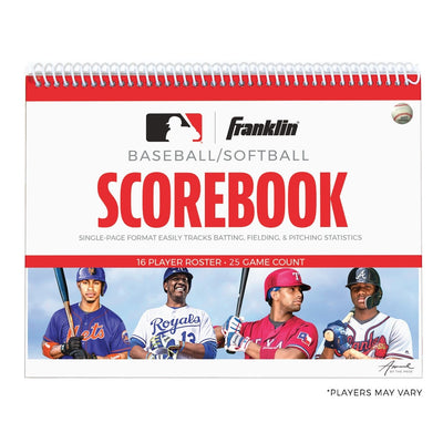 Franklin Sports MLB Baseball & Softball Scorebook - 25 Games
