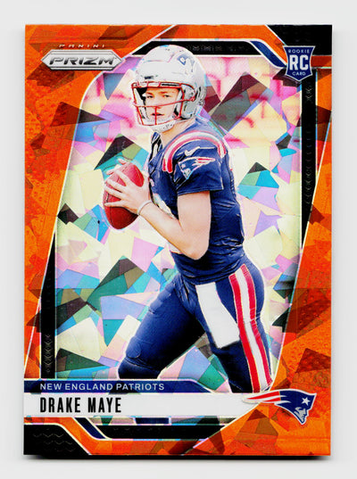 2024 Prizm #329 Drake Maye Orange Ice Rookie RC