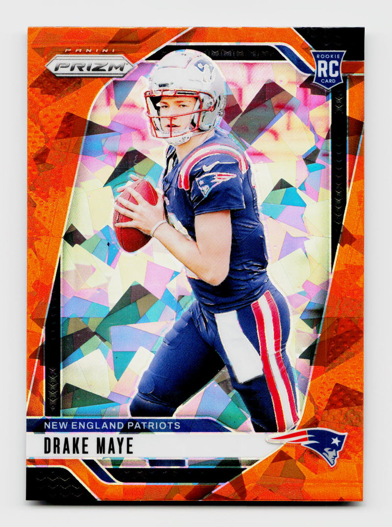 2024 Prizm #329 Drake Maye Orange Ice Rookie RC