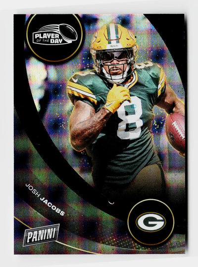 2024 Panini Player of the Day Josh Jacobs #21 Black 1/1