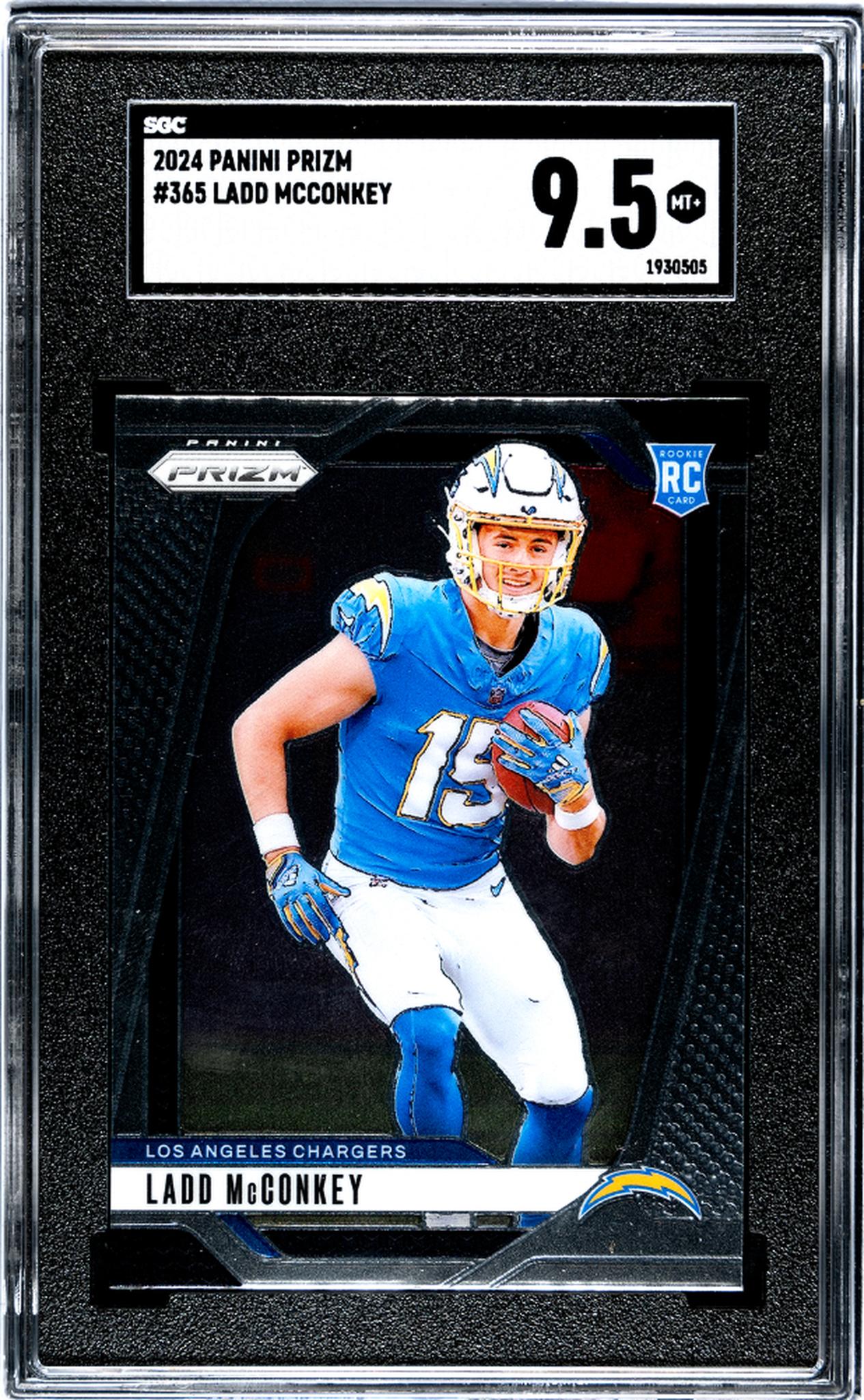 2024 Panini Prizm Ladd McConkey #365 RC SGC 9.5
