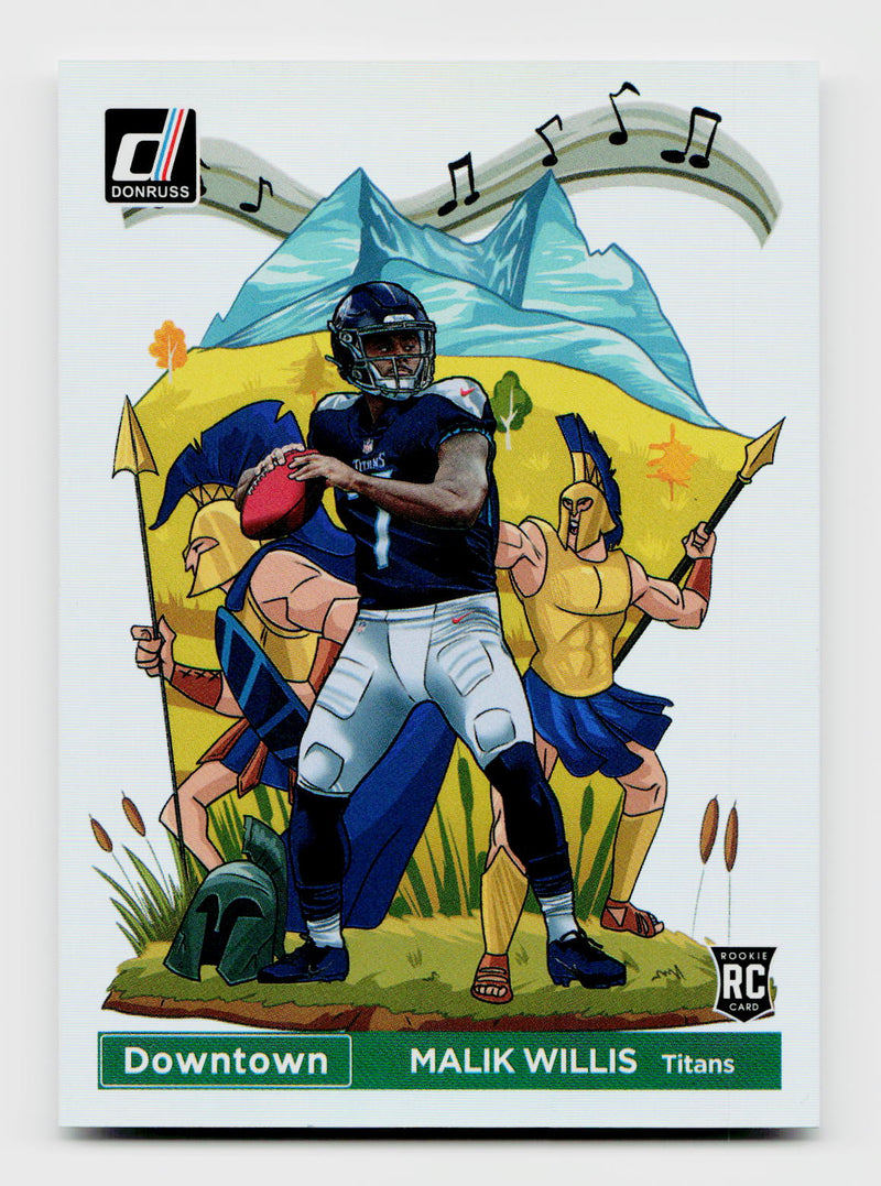 2022 Donruss #DT-MW Malik Willis Downtown Rookie RC SSP