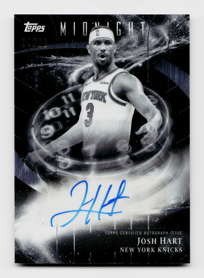 2025 Topps Midnight #SM-JH Josh Hart Stroke of Midnight Black/White Equinox Auto SSP /20