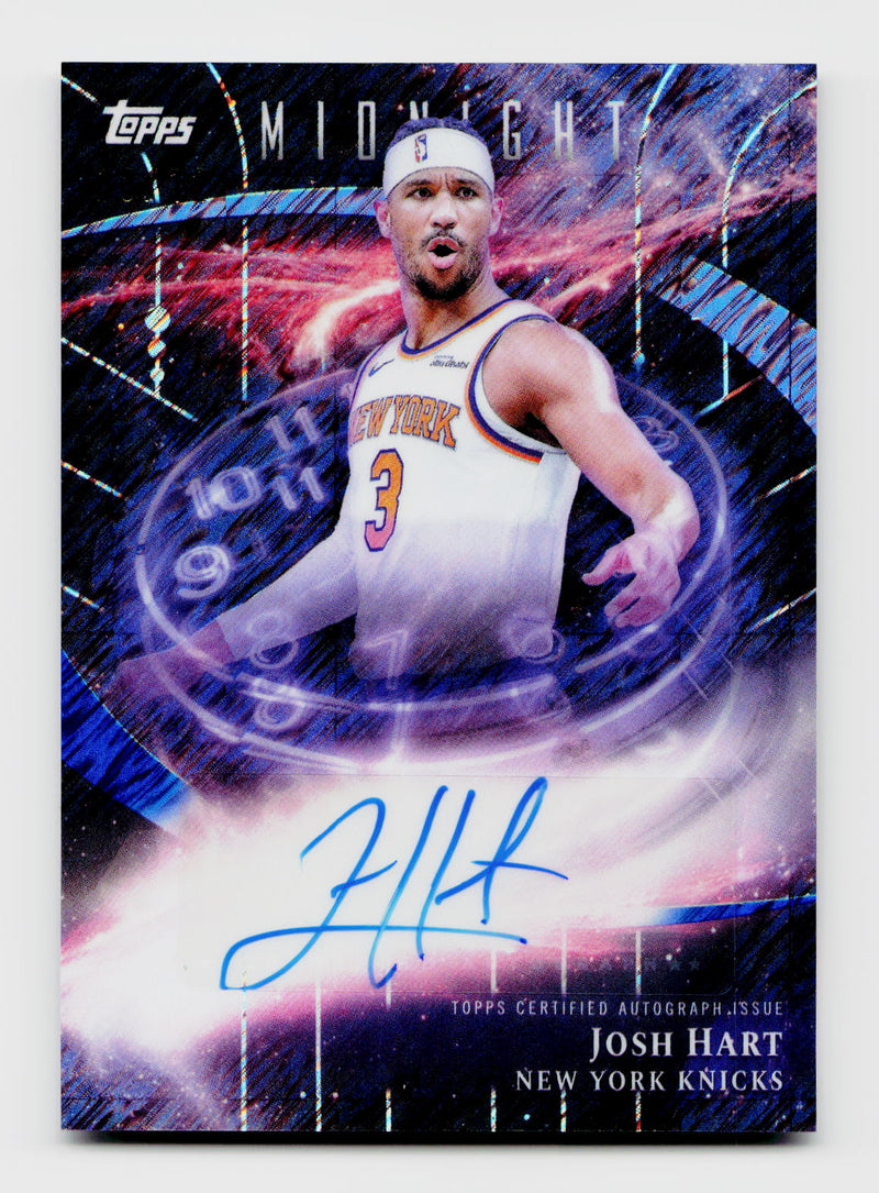 2025 Topps Midnight #SM-JH Josh Hart Stroke of Midnight Auto SSP /12