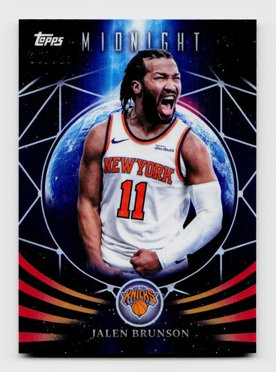 2025 Topps Midnight #MF-15 Jalen Brunson Moonfall Summer Solstice /50
