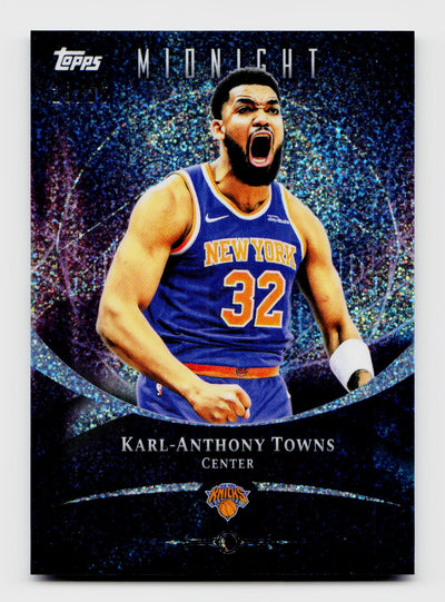 2025 Topps Midnight #9 Karl-Anthony Towns Winter Solstice SSP /35