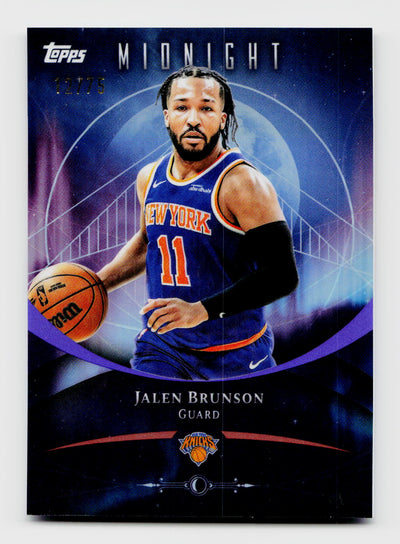 2025 Topps Midnight #10 Jalen Brunson Dusk /75