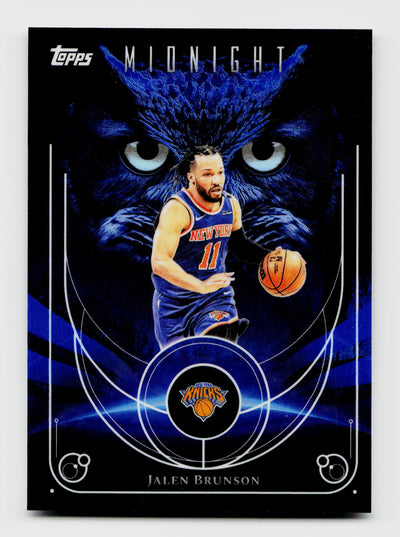2025 Topps Midnight #NO-10 Jalen Brunson Night Owls SSP