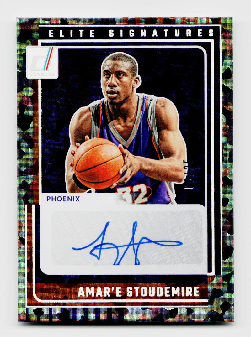 2025 Donruss #ES-ASM Amar'e Stoudemire Elite Signatures Auto Camo /25