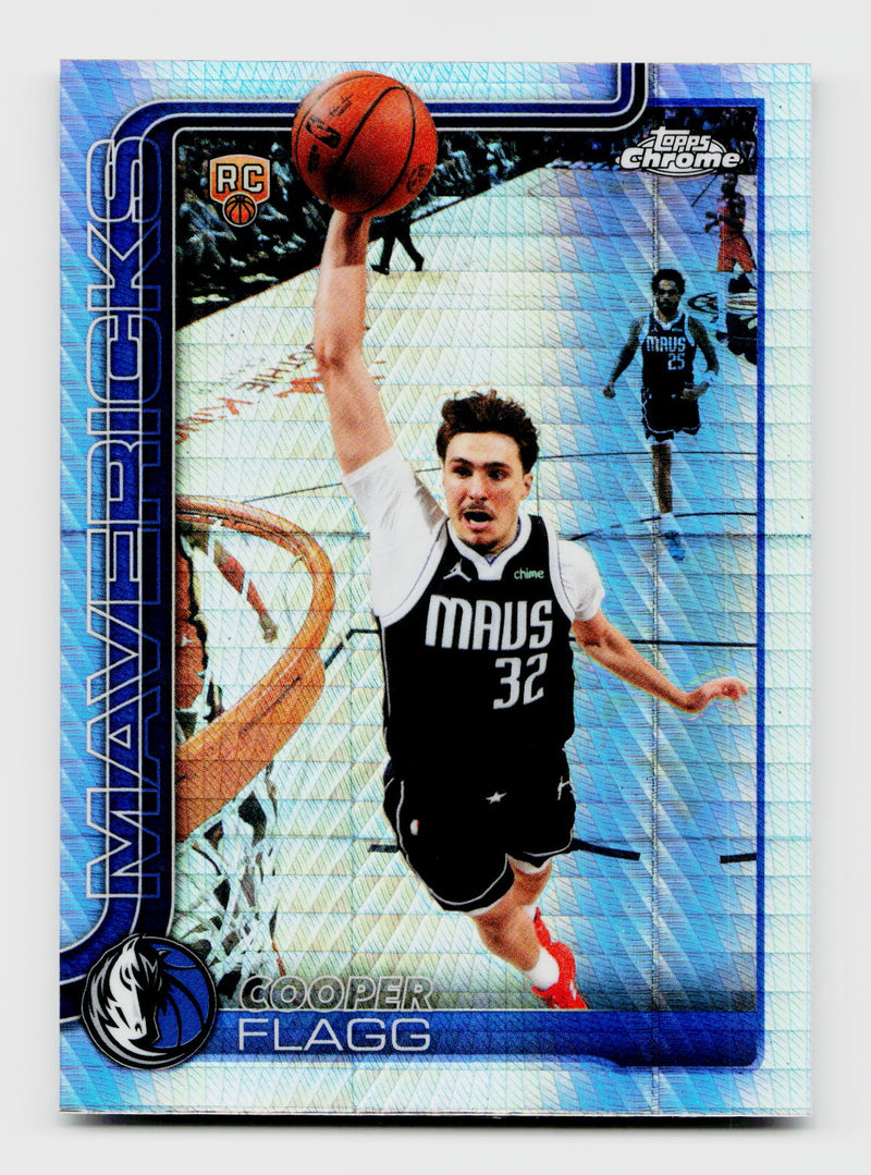 2025-26 Topps Chrome Update #151 Cooper Flagg Rookie RC Wave Refractor