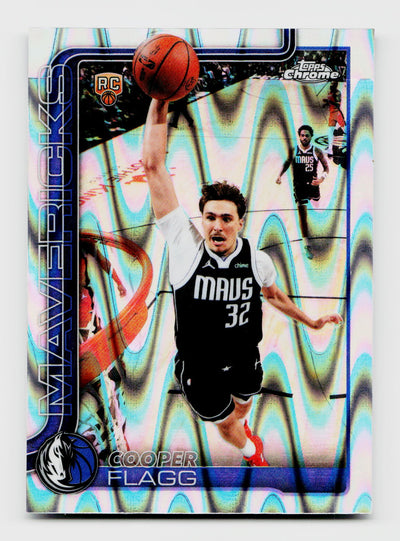 2025-26 Topps Chrome Update #151 Cooper Flagg Rookie RC RayWave