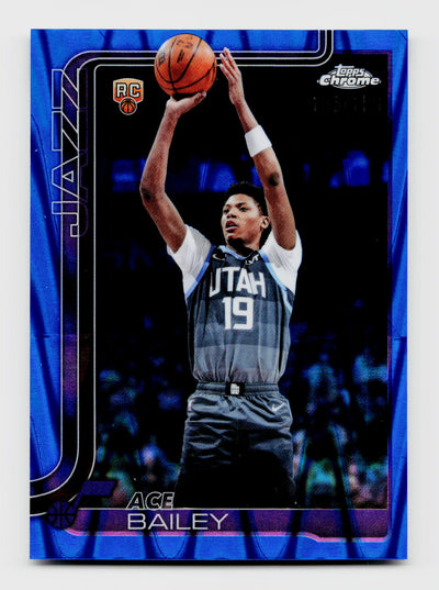 2026 Topps Chrome Update #155 Ace Bailey Rookie RC Blue Raywave /150
