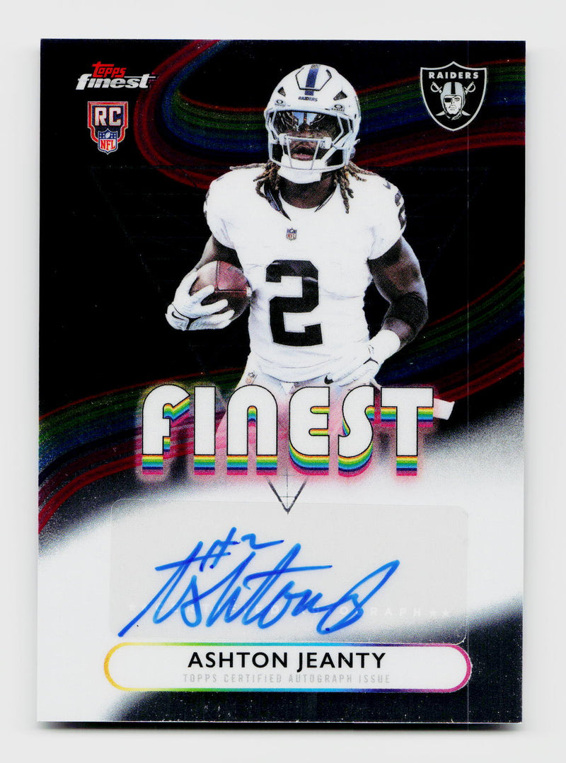 2025 Topps Finest #RFA-AJ Ashton Jeanty Rookie RC Auto