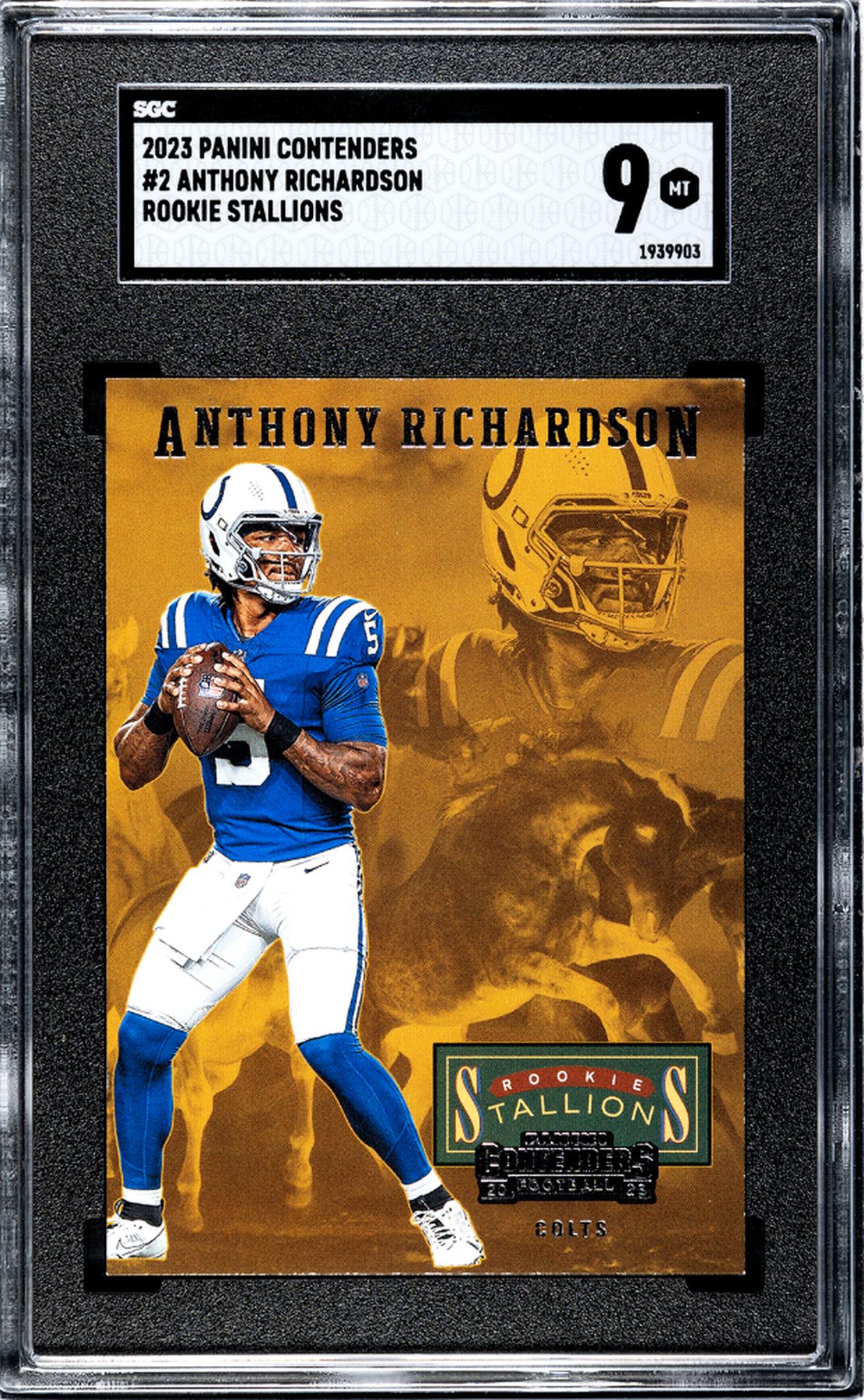 2023 Panini Contenders #2 Anthony Richardson Rookie SGC 9