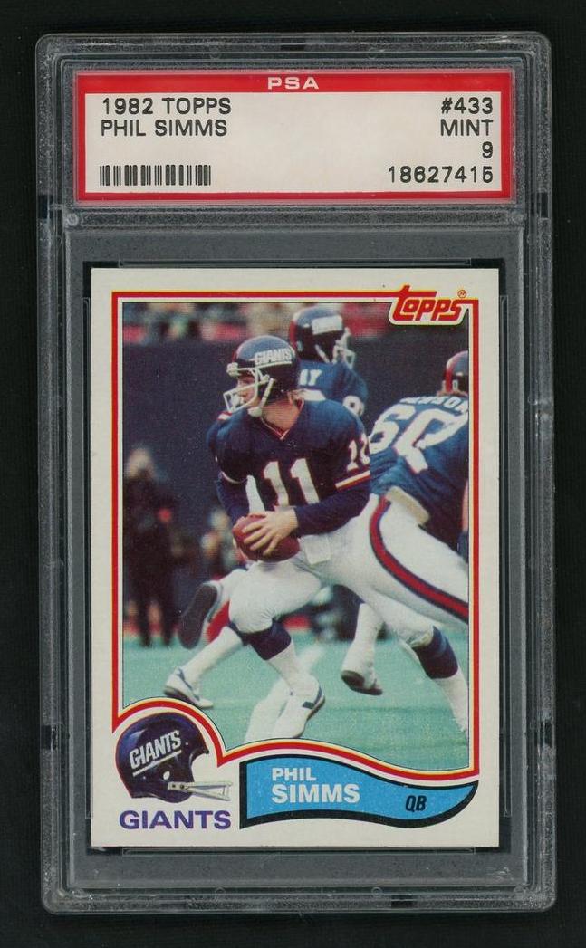 1982 Topps Phil Simms #433 PSA 9