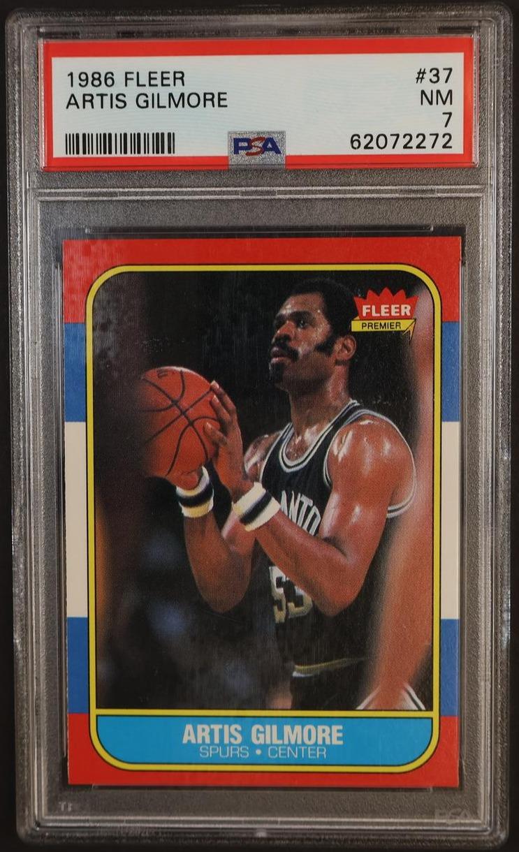 1986 Fleer Artis Gilmore #37 PSA 7