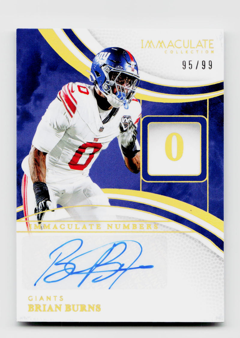 2025 Immaculate #INS-BBS Brian Burns Numbers Auto /99