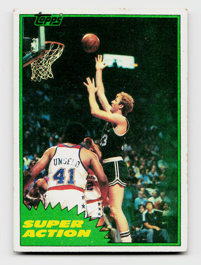 1981 Topps #101 Larry Bird Super Action