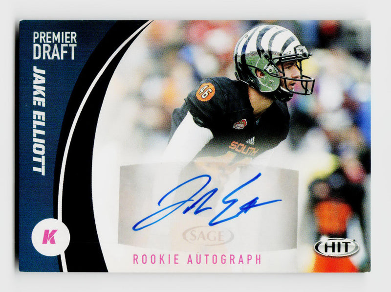 2017 Sage Premier Draft #A44 Jake Elliott Rookie Auto RC