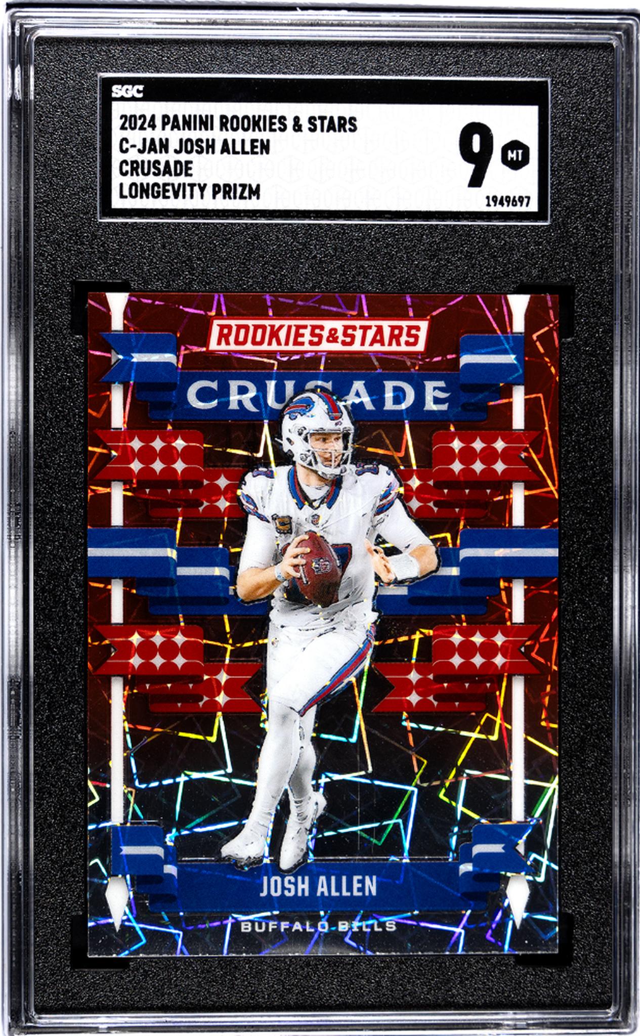 2024 Panini Rookies & Stars #C-JAN Josh Allen Crusade Longevity Prizm SGC 9