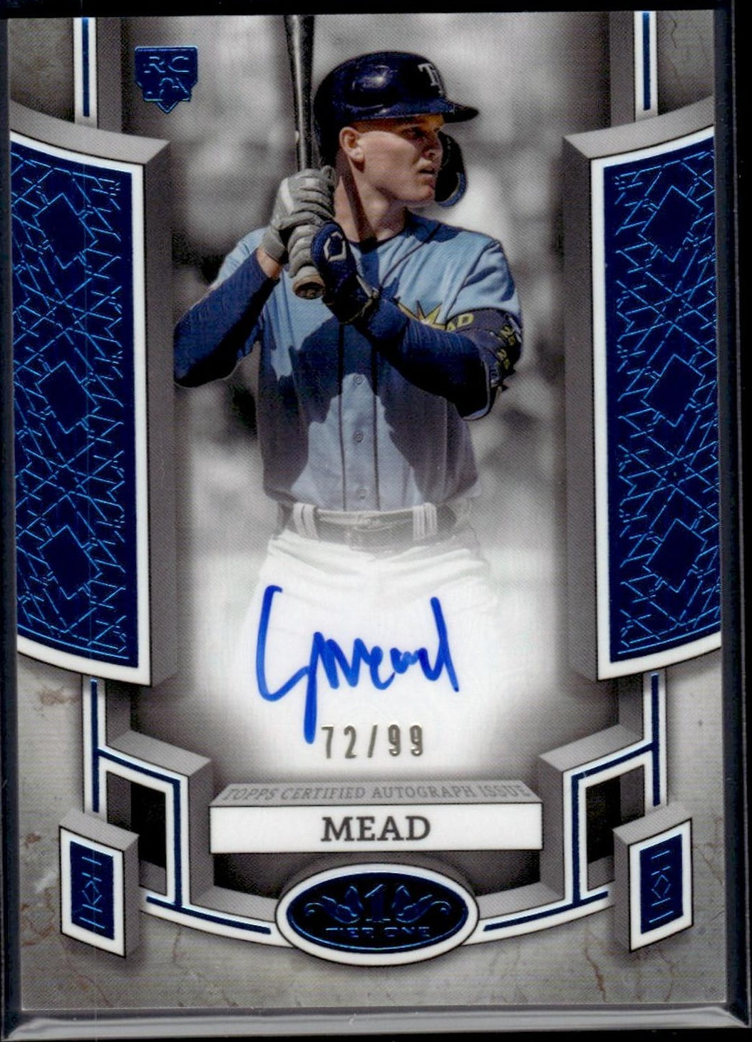 2024 Topps Tier One #BOA-CME Curtis Mead Break Out Auto Rookie /99