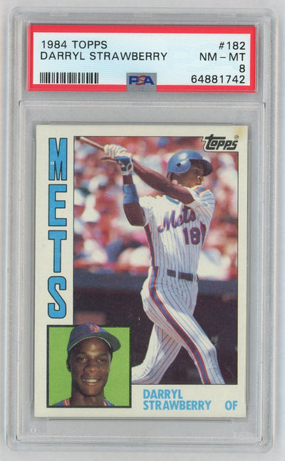 1984 Topps Darryl Strawberry #182 PSA 8 64881742