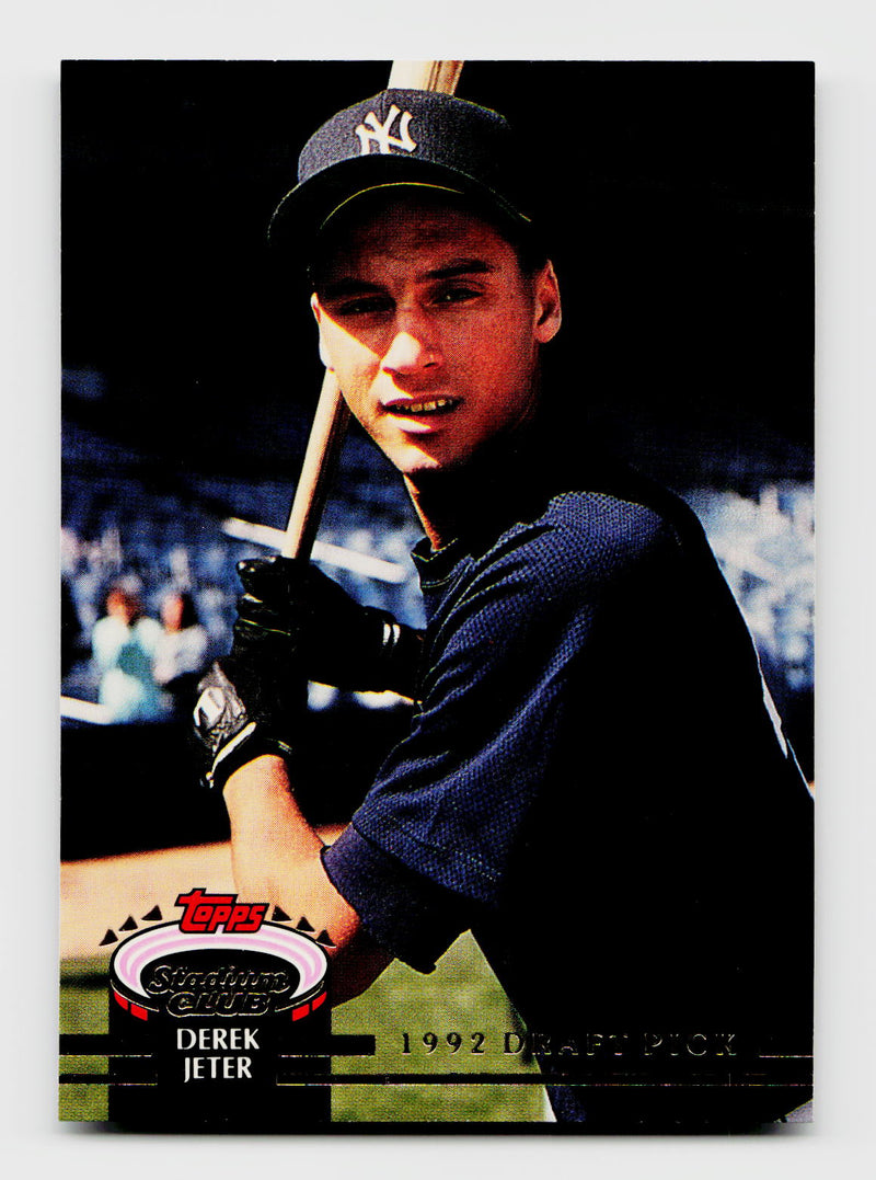 1992 Topps Stadium Club Derek Jeter #117 Rookie RC