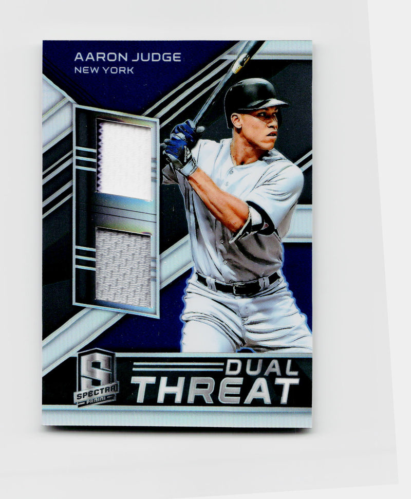 2019 Panini Spectra Aaron Judge #DTM-AJ Dual Threat Player-Worn Patch /199