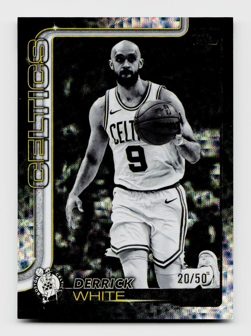 2025-26 Topps Flagship #6 Derrick White Target Exclusive Blackout /50