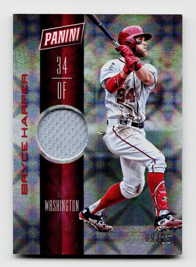 2017 Panini Day Bryce Harper #BB1 Galactic Window SSP Game-Worn Patch SSP /25