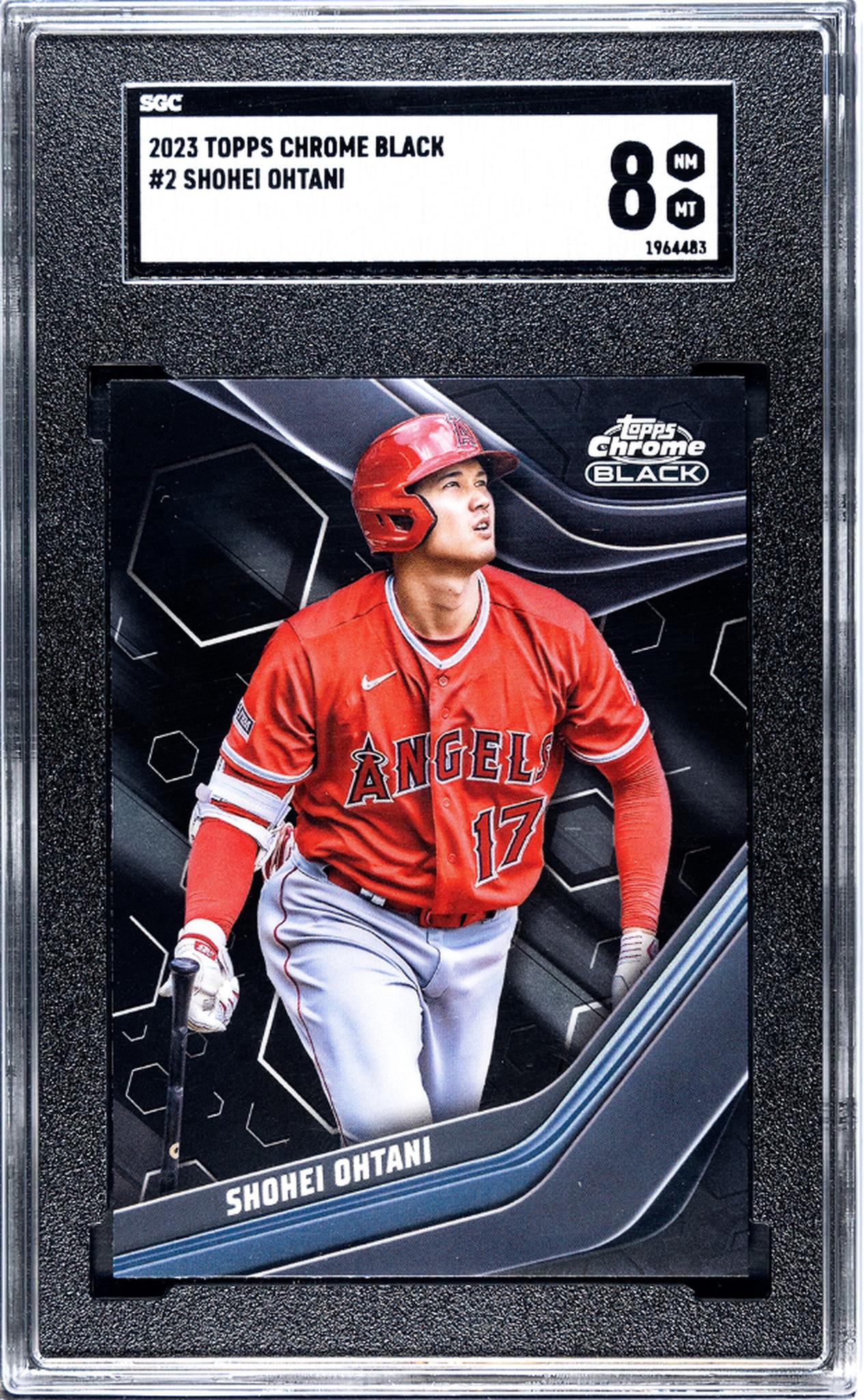 2023 Topps Chrome Black Shohei Ohtani #2 SGC 8