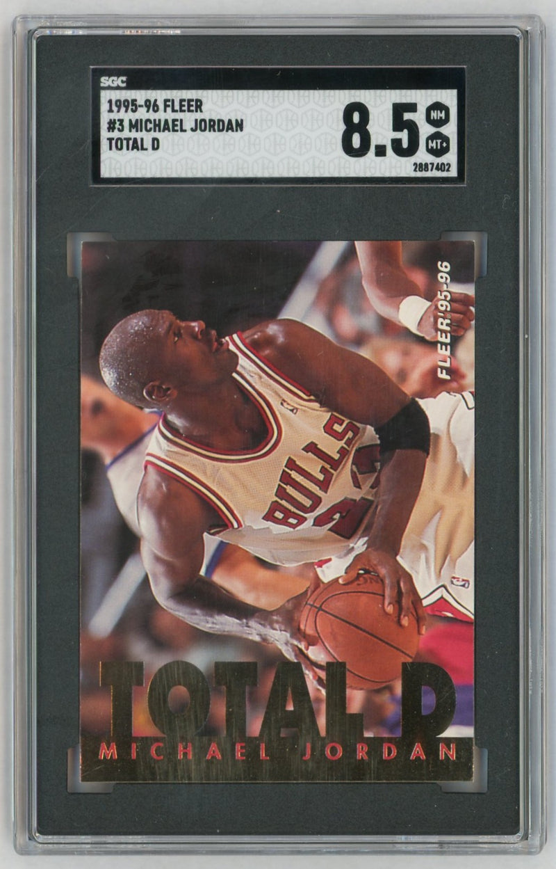 1995-96 Fleer #3 Michael Jordan Total D SGC 8.5