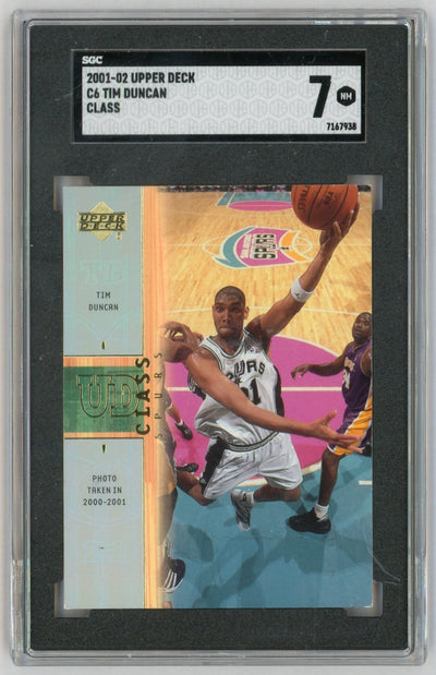 2001-02 Upper Deck #C6 Tim Duncan Class SGC 7