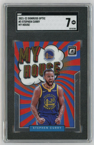 2021-22 Donruss Optic #3 Stephen Curry My House SGC 7