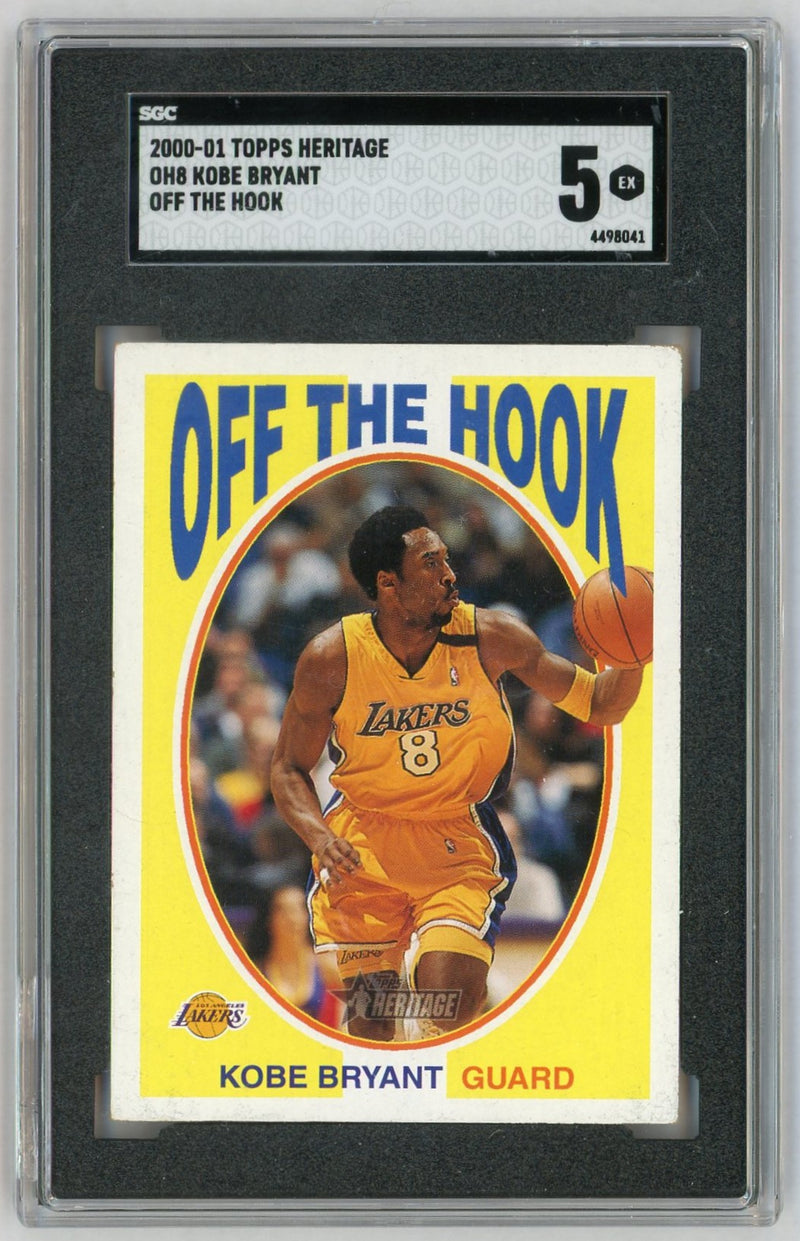 2000 Topps Heritage #OH8 Kobe Bryant Off The Hook SGC 5