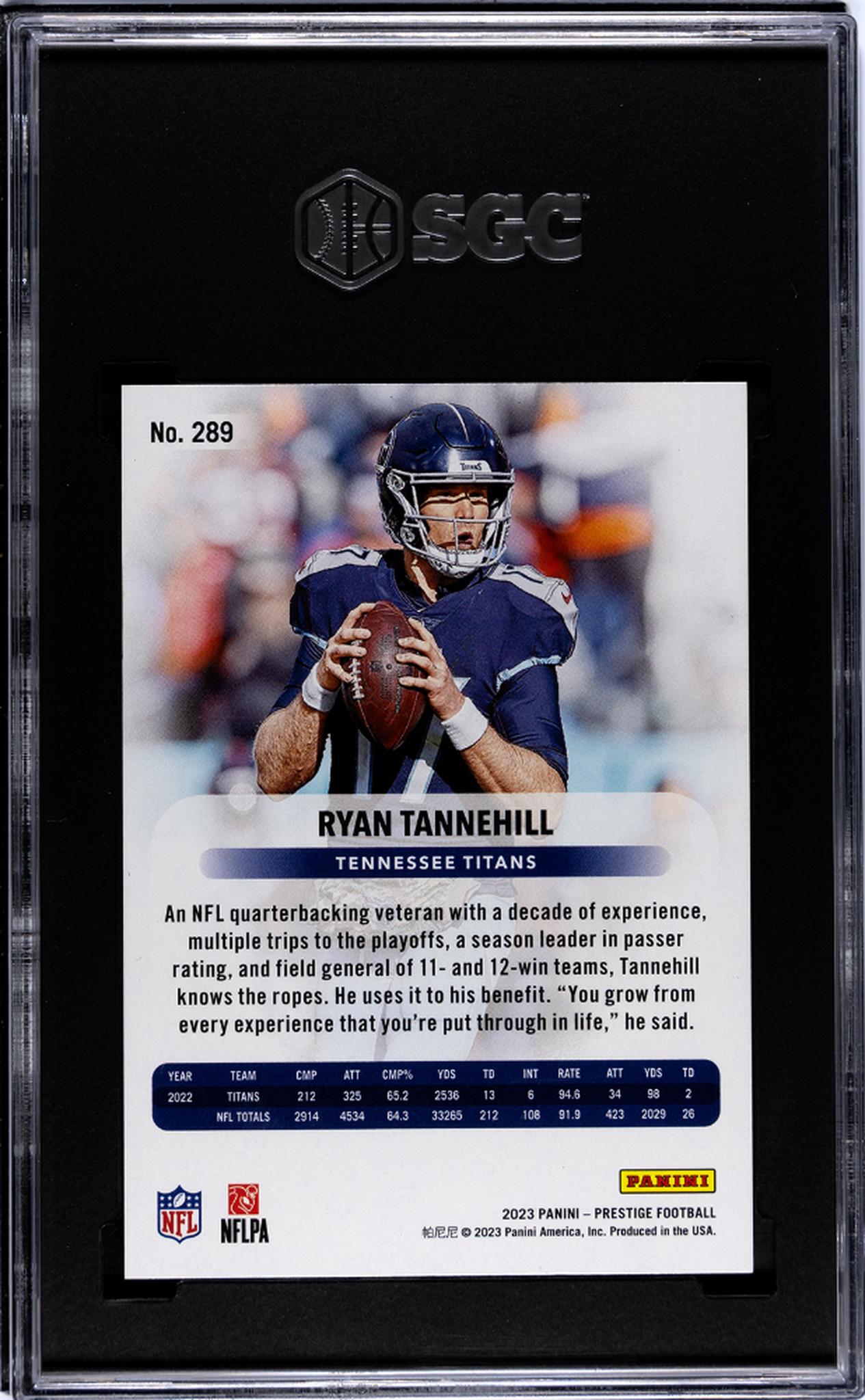 2023 Panini Prestige #289 Ryan Tannehill /75 SGC 9.5