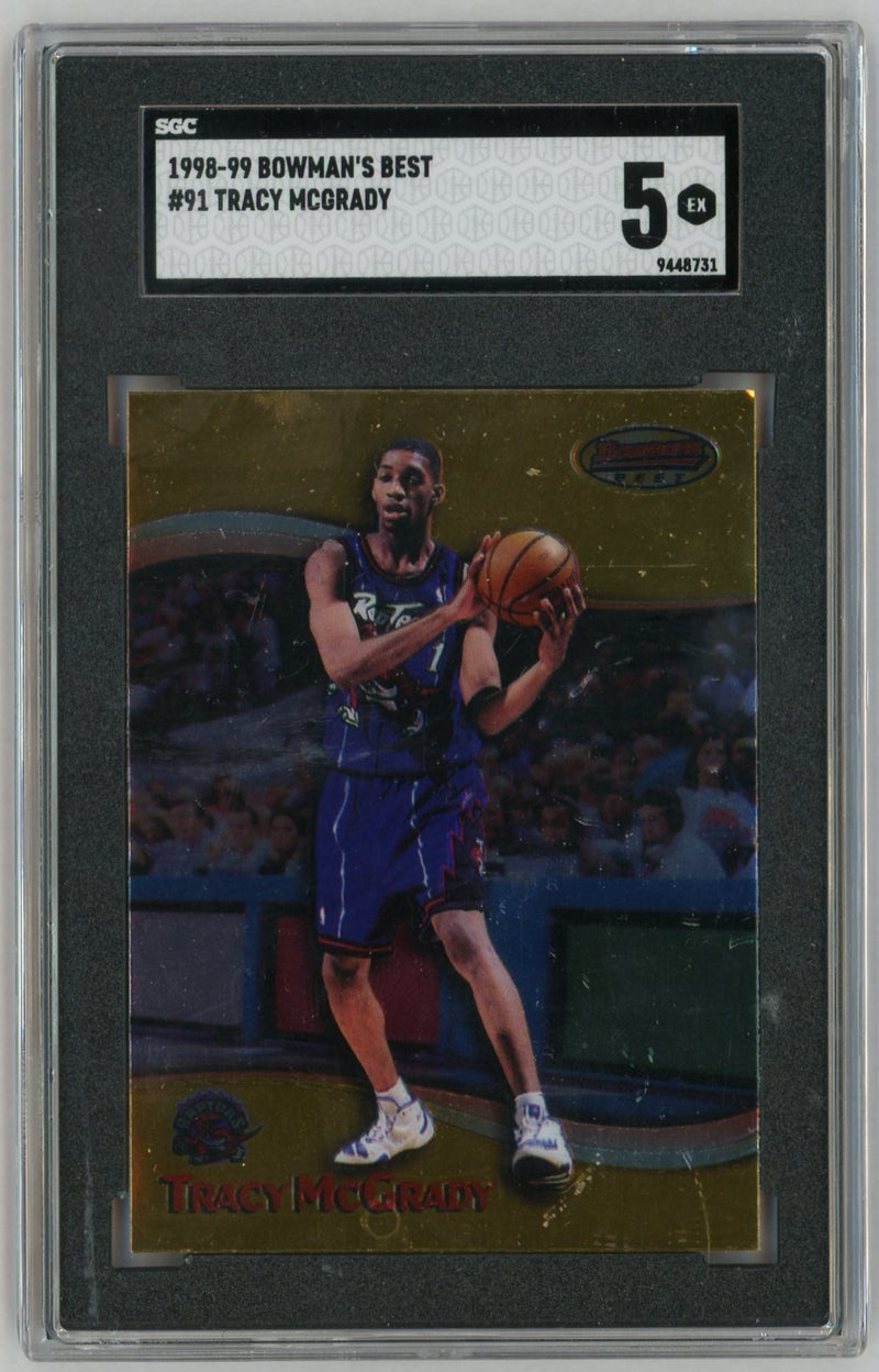 1998-99 Bowman's Best #91 Tracy McGrady Rookie RC SGC 5