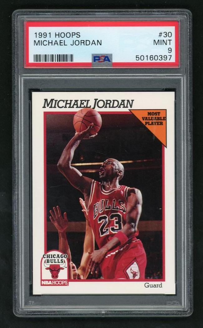 1991 Hoops Michael Jordan #30 PSA 9