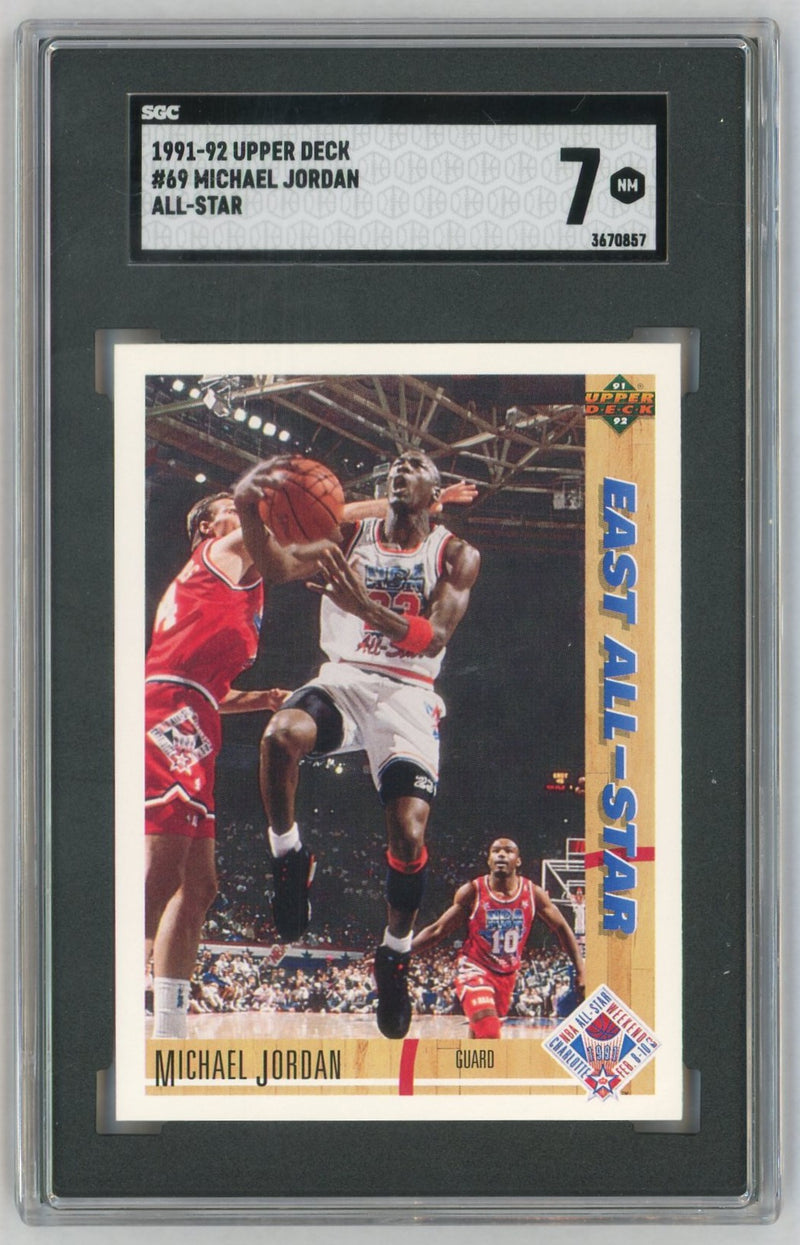 1991 Upper Deck #69 Michael Jordan All-Star SGC 7