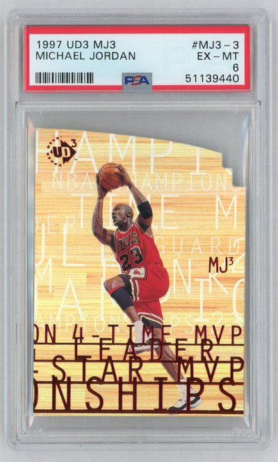 1997 UD3 MJ3 Michael Jordan #MJ33 PSA 6