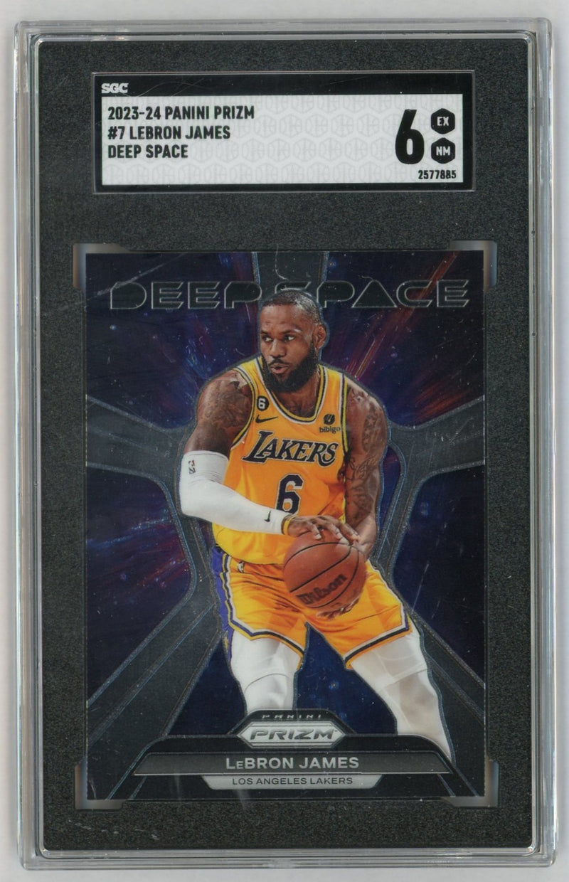 2023-24 Prizm #7 LeBron James Deep Space SGC 6
