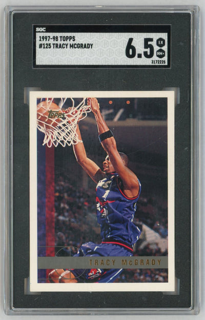 1997-98 Topps #125 Tracy McGrady Rookie RC SGC 6.5