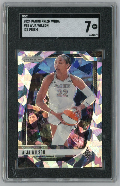 2024 Prizm WNBA #86 A'Ja Wilson Ice SGC 7