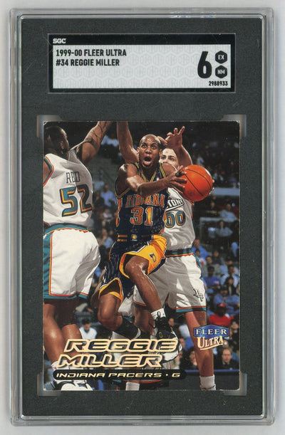 1999 Fleer Ultra #34 Reggie Miller SGC 6