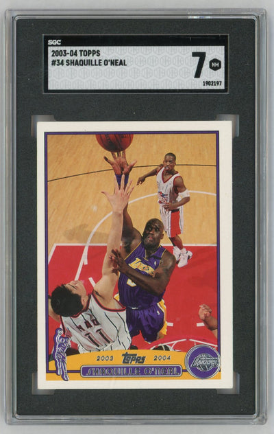 2003 Topps #34 Shaquille O'Neal SGC 7