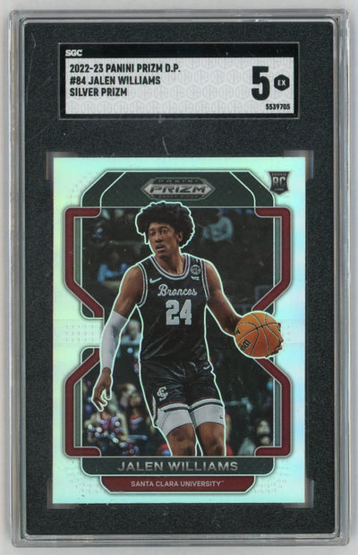 2022-23 Prizm Draft Picks #84 Jalen Williams Silver SGC 5