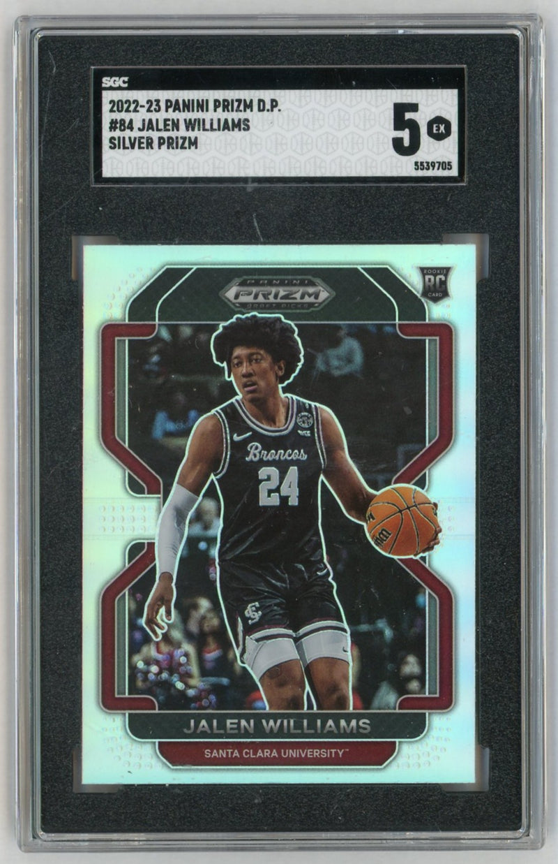 2022-23 Prizm Draft Picks #84 Jalen Williams Silver SGC 5