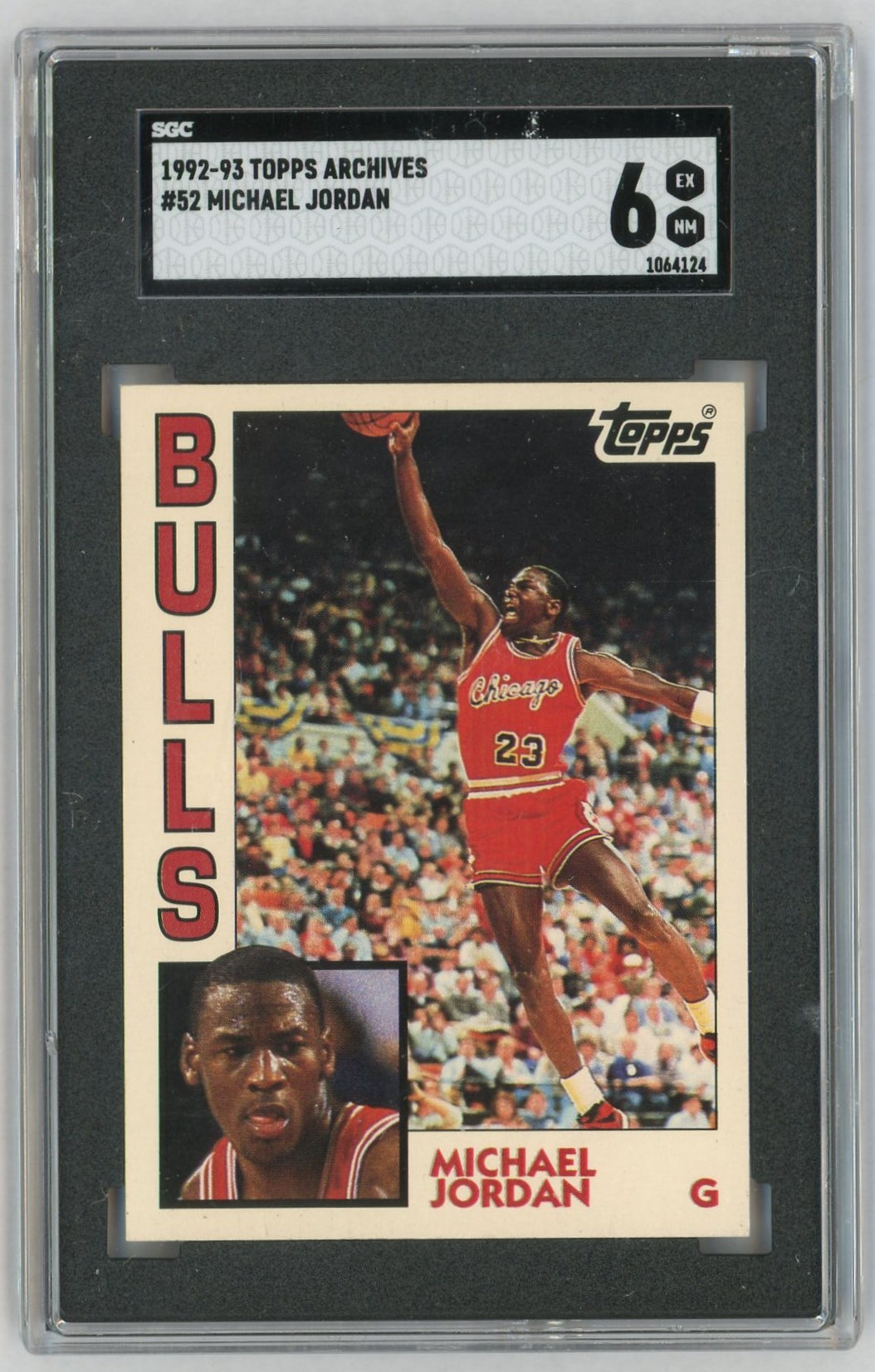 1992-93 Topps Archives #52 Michael Jordan SGC 6